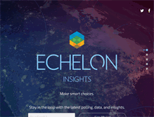 Tablet Screenshot of echeloninsights.com